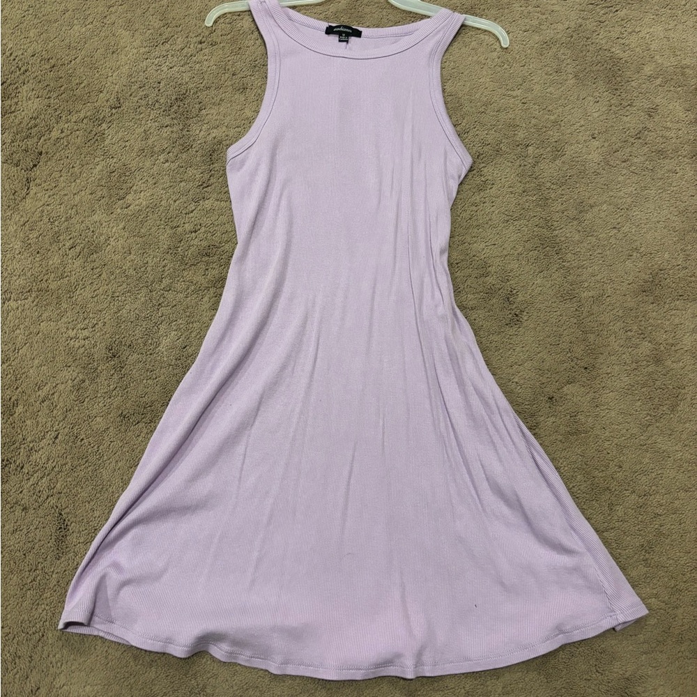 Ambiance Light Purple Sleeveless Mini Dress